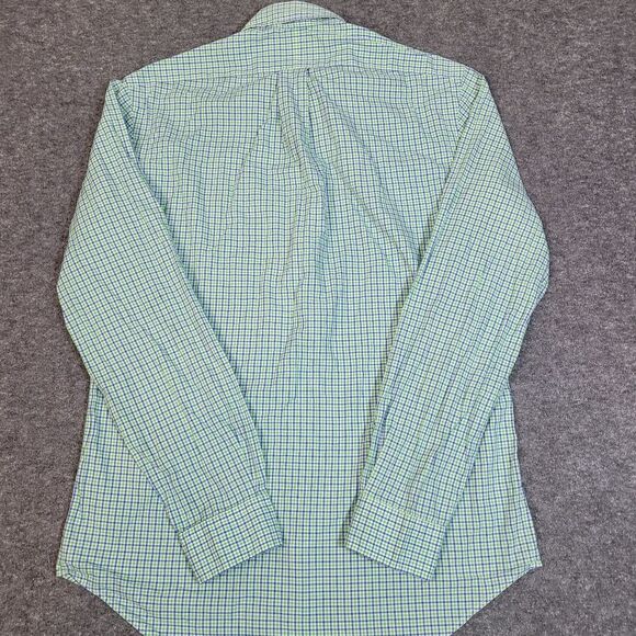 Polo Ralph Lauren Mens Button Up Shirt Size S Green Blue Checkered Long Sleeve - Picture 2 of 11